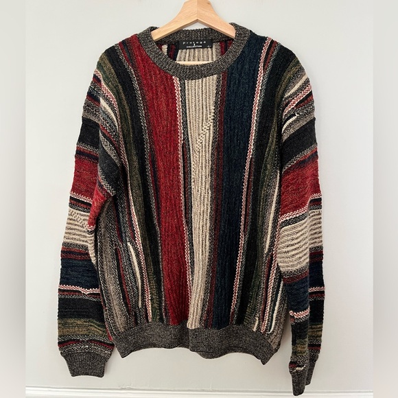 Protege Collection Other - Vintage 90s Protege Collection Coogi Style Pullover Sweater, Size Large